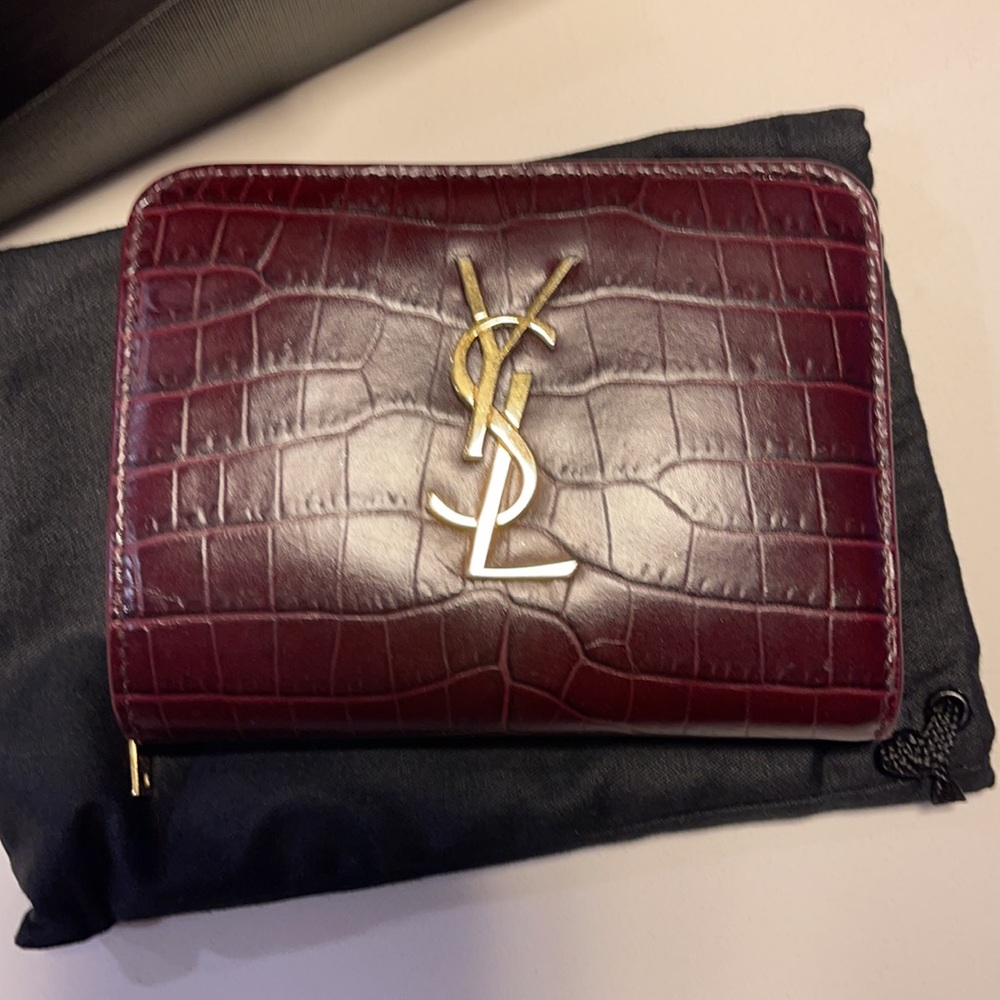 Saint Laurent Crocodile Wallet